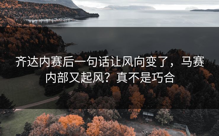 齐达内赛后一句话让风向变了，马赛内部又起风？真不是巧合